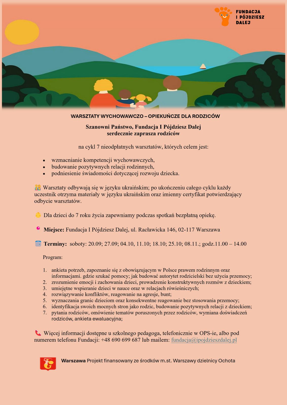 Warsztaty Wychowawczo – Opiekuńcze dla rodziców z rodzin ukraińskich